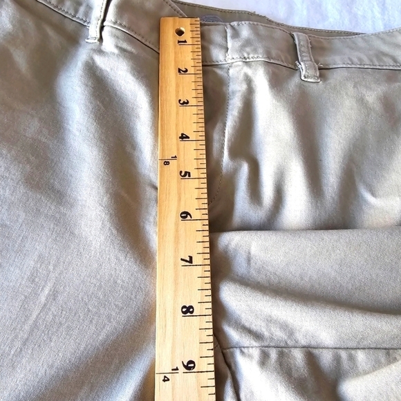 Dickies Slim Chino Boot Cut Tan Pants Size 8 Long - Picture 8 of 10